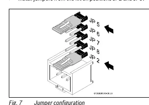 Jumper configuration for RTG 199HE