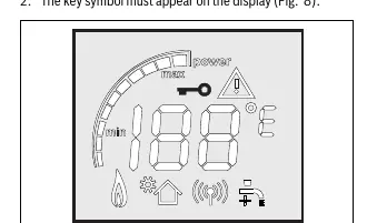 Key symbol on display