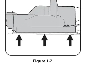 Correct positioning of the mulch plug lip