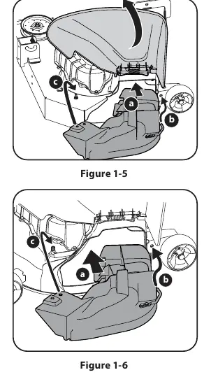 Inserting the mulch plug into the discharge chute