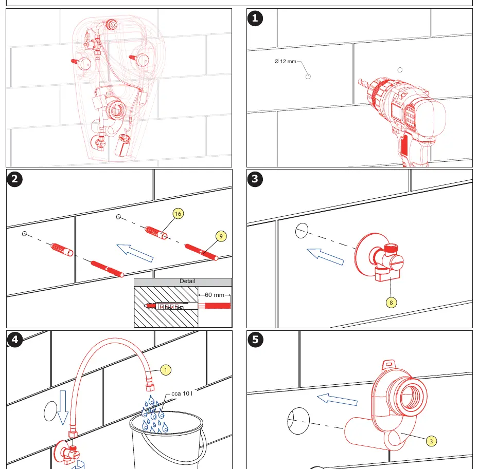 Installation steps 1-5