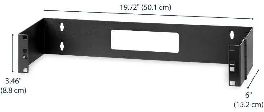 Product dimensions (top view)