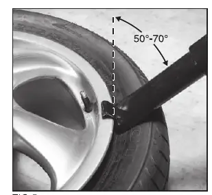 Correct positioning of the bead seater nozzle.