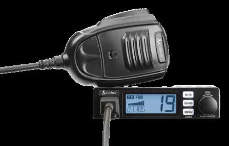 Cobra 19MINI unit and microphone