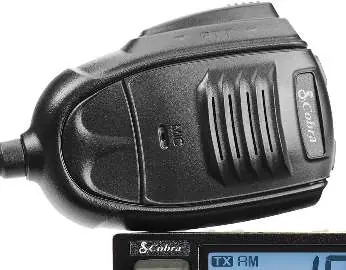 Cobra 19MINICB microphone and display interface
