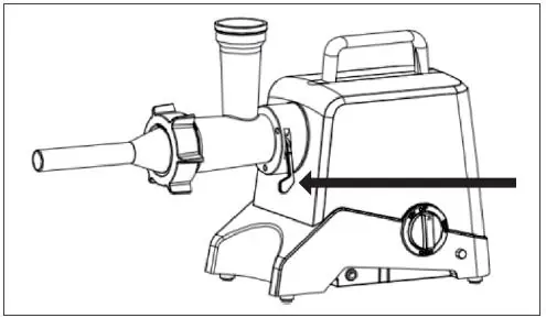 Ensure the locking lever is fully engaged to secure the attachment.