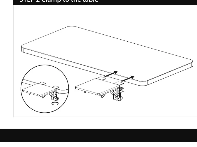 Step 2: Clamp to the table