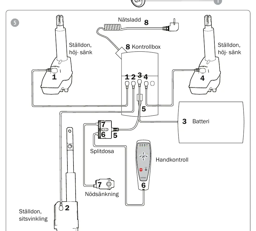 Wiring diagram for electrical components