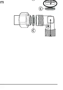 Gas connection elbow assembly