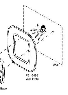 Mounting 1C26 thermostat directly to the wall.