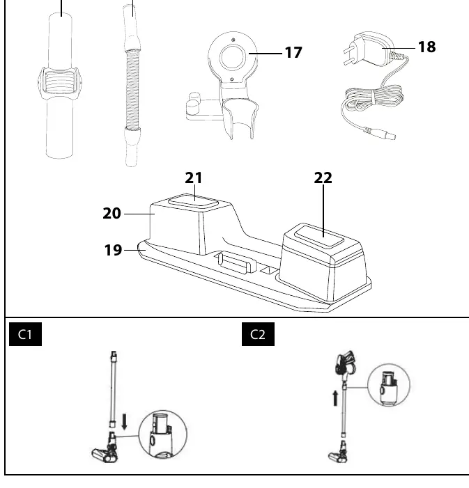 Wall holder and storage components