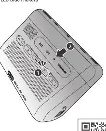 Wi-Fi button location on the dash cam.