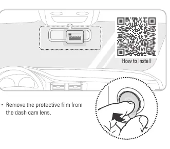 Installation location and protective film removal.