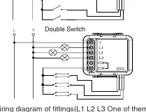 3CH Zigbee Switch Module-L Wiring Diagram