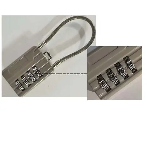 Lock dials and release button