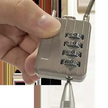 Setting a new combination using the bottom keyhole