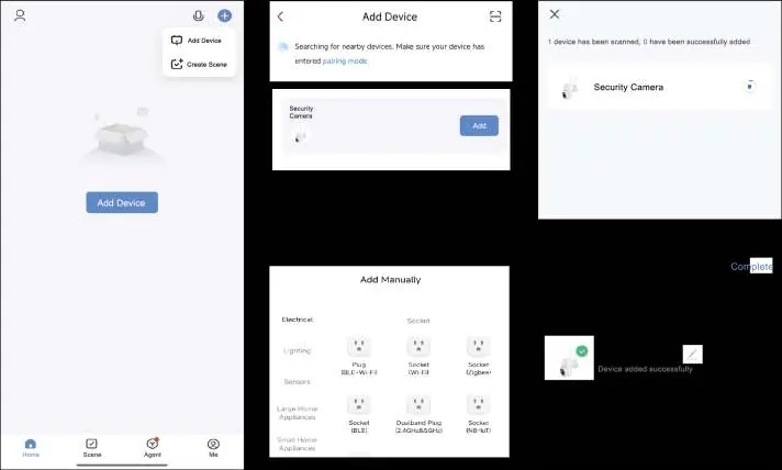 Bluetooth pairing process in the app