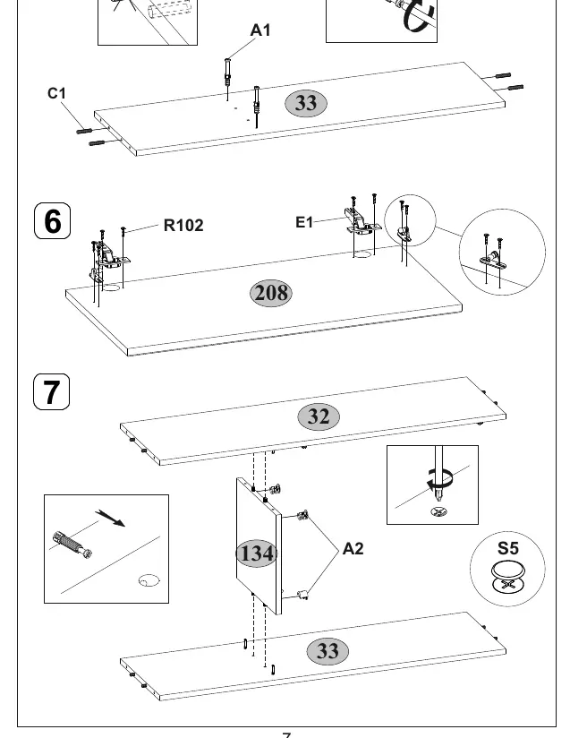 Assembly steps 5-7