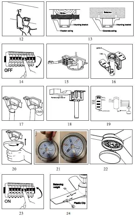 Installation and wiring steps