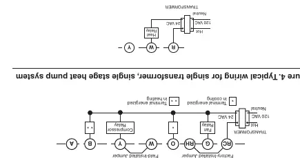 Figure 2. Typical wiring for single transformer heating/cooling system