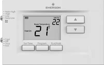 Emerson 1F75P-21PR Thermostat Front Panel