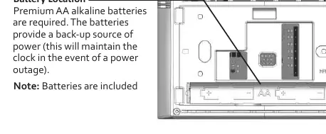 Battery Location and Jumper Wire