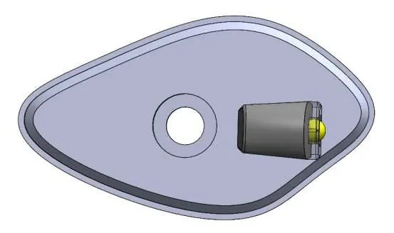 Micro turn signal and plastic nut orientation