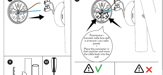 Wiring connections and cable management