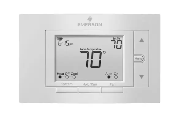 Emerson 1F85U-42PR Thermostat front view.