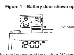 Battery door location