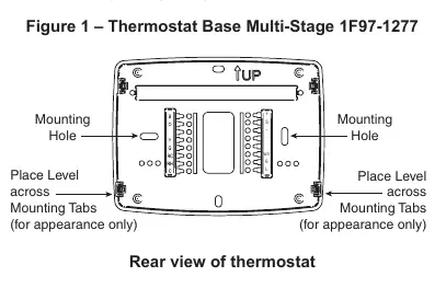 Figure 1: Thermostat Base and Battery Location