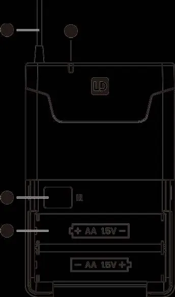 Beltpack transmitter diagram