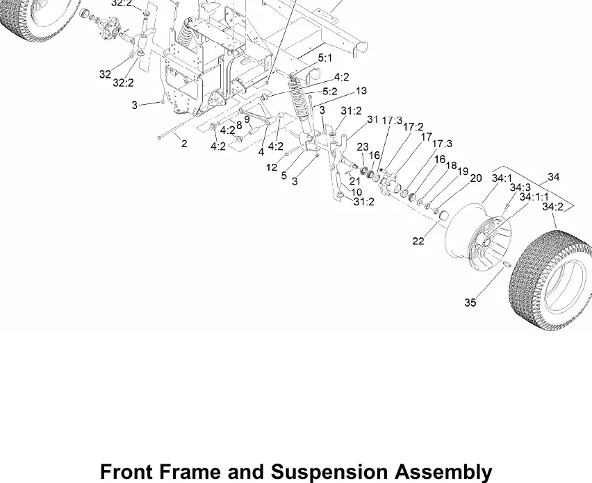 Front Frame and Suspension Assembly