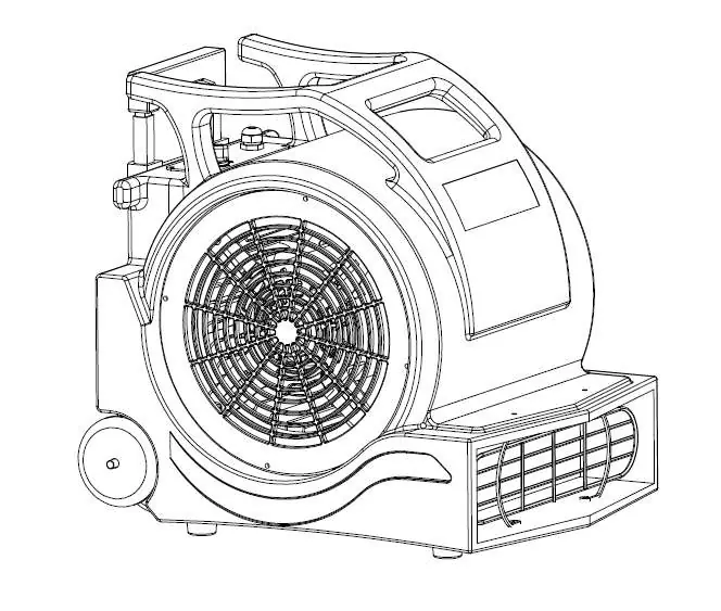 Global 1HP Air Mover 641764