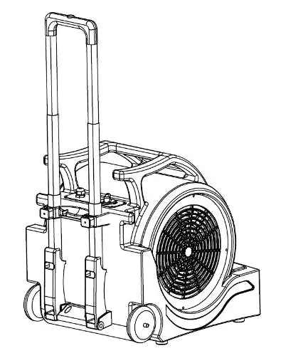 Handle and wheel assembly