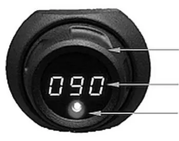 Control knob and digital display