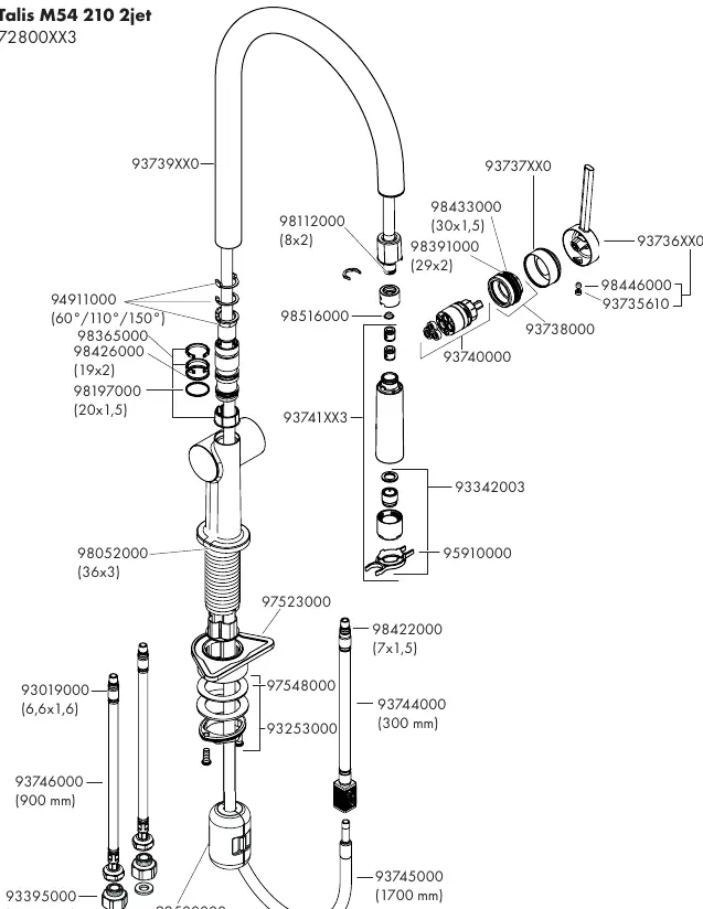 Spare parts diagram