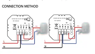 Wiring diagram for the thermostat