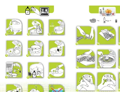 Assembly steps for the ActiFry Original 1kg.