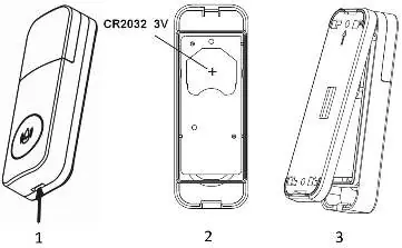 Inserting the battery into the transmitter