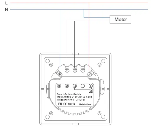 Wiring diagram for the smart switch