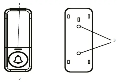 Transmitter components and mounting holes