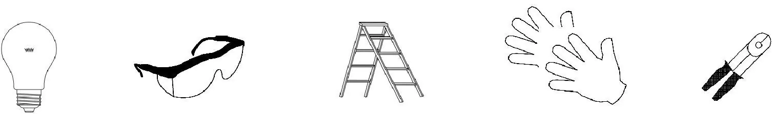 Tools required for assembly and installation