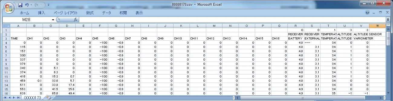 Example of a conversion file