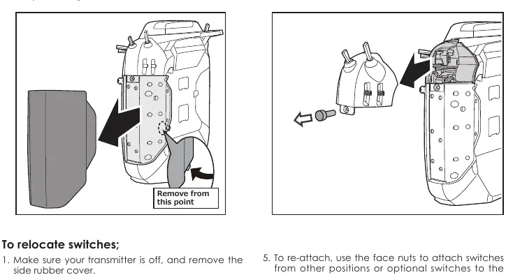 Changing toggle switches