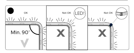 Bending and cutting rules for the lightstrip.