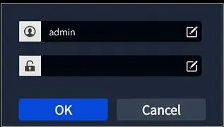 System login screen