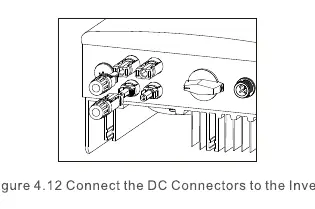 Connect the DC Connectors to the Inverter