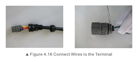Connect Wires to the Terminal