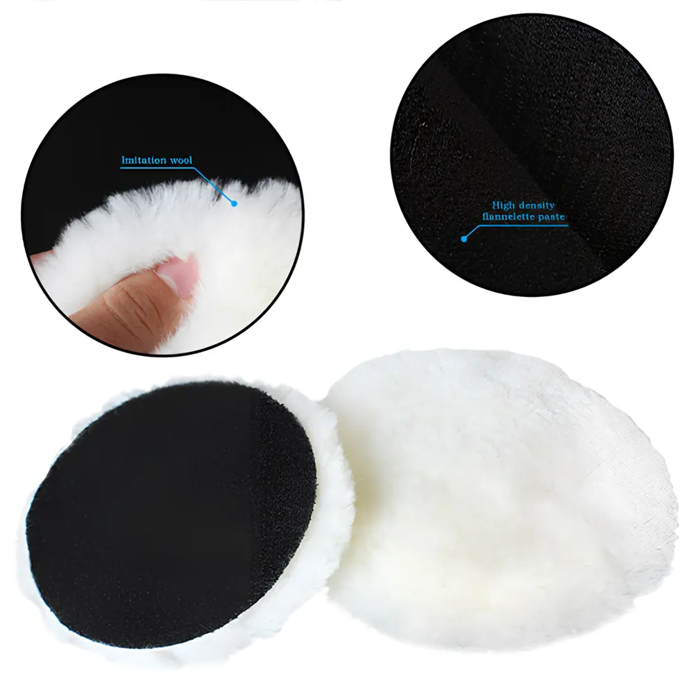 Material detail of the imitation wool pad.